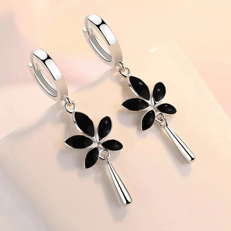 Boucles d'oreilles Fleur de Jais Bijoux Paradise