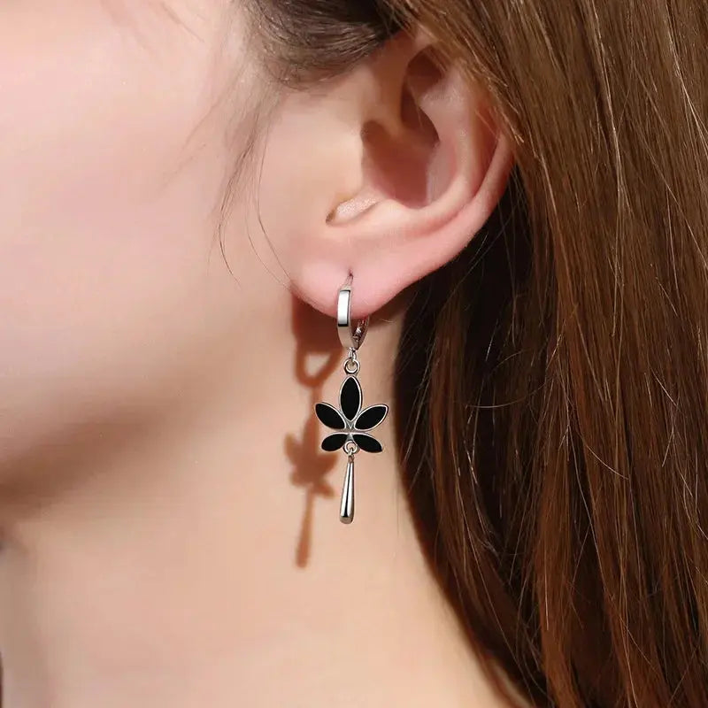 Boucles d'oreilles Fleur de Jais Bijoux Paradise