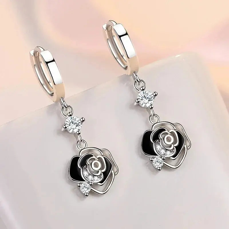 Boucles d'oreilles Minuit Étincelant Bijoux Paradise