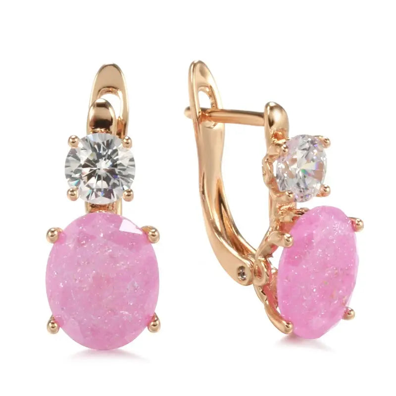Boucles d'oreilles Perles de Quartz Bijoux Paradise