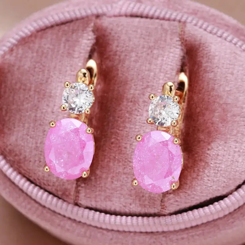 Boucles d'oreilles Perles de Quartz Bijoux Paradise
