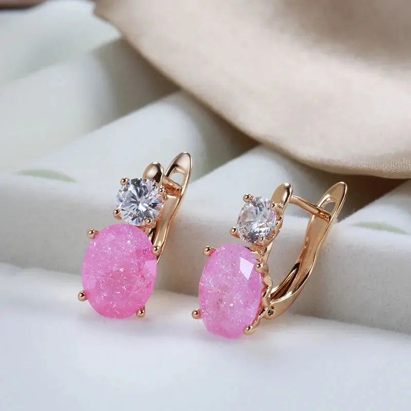 Boucles d'oreilles Perles de Quartz Bijoux Paradise