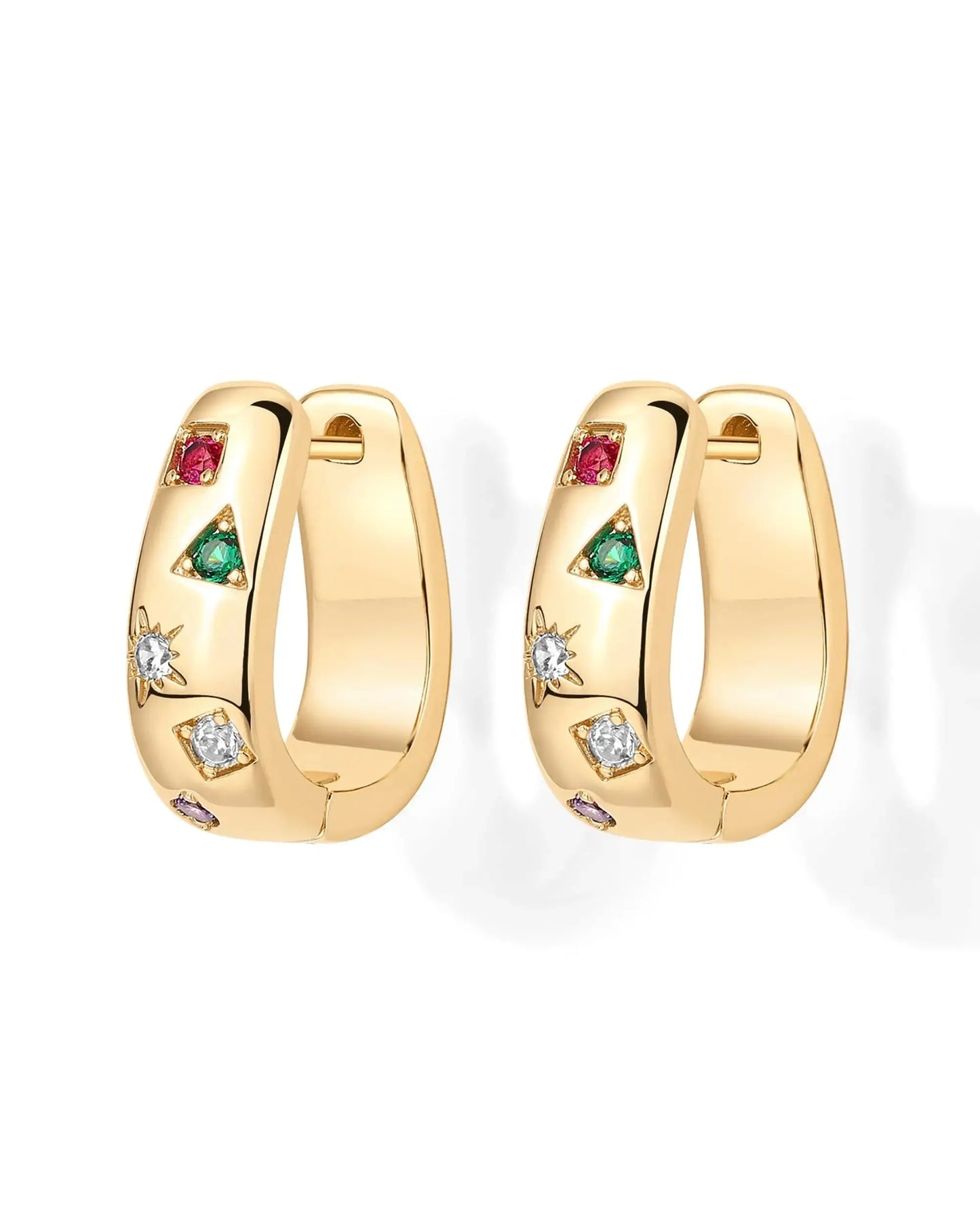 Boucles d'oreilles Vibration Dorée Bijoux Paradise