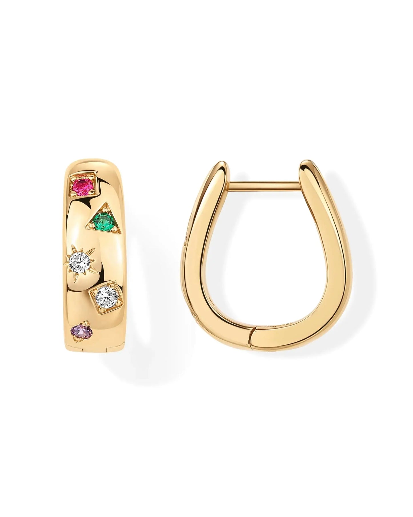 Boucles d'oreilles Vibration Dorée Bijoux Paradise