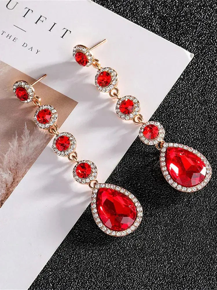Boucles d'oreille Sang de Grenat Bijoux Paradise