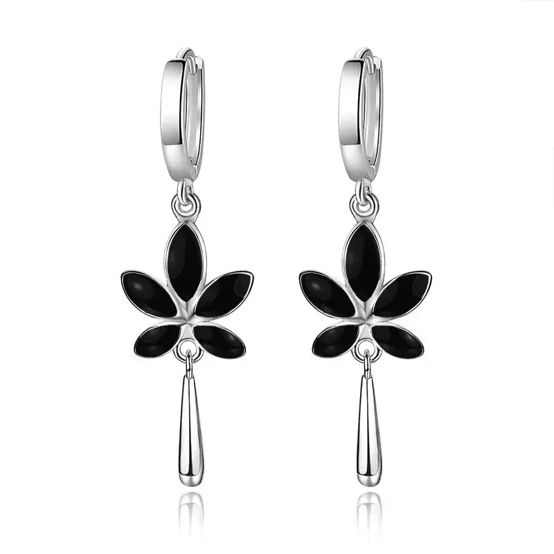 Boucles d'oreilles Fleur de Jais Bijoux Paradise