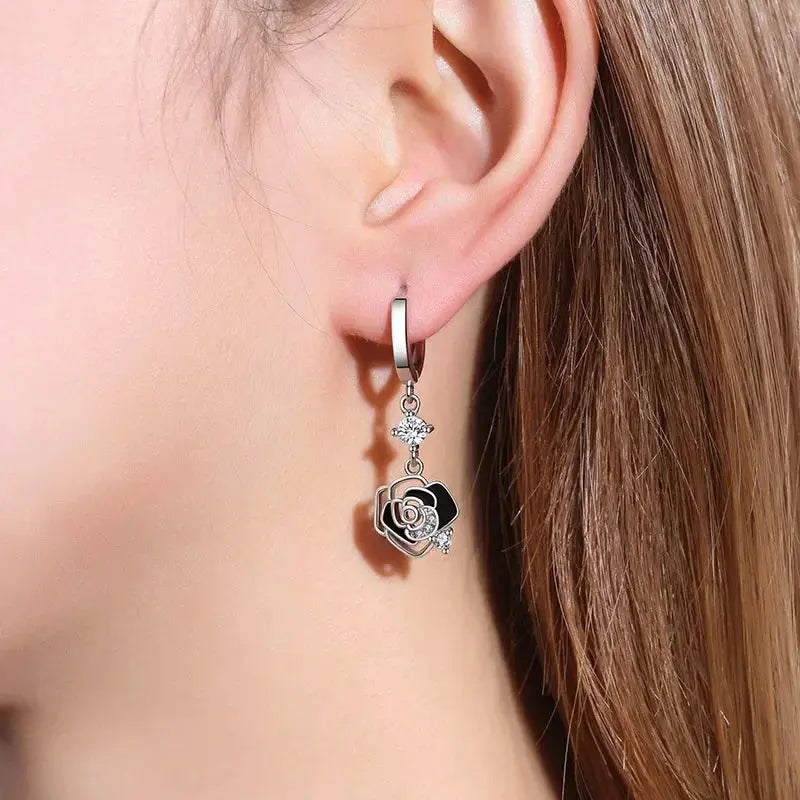 Boucles d'oreilles Minuit Étincelant Bijoux Paradise