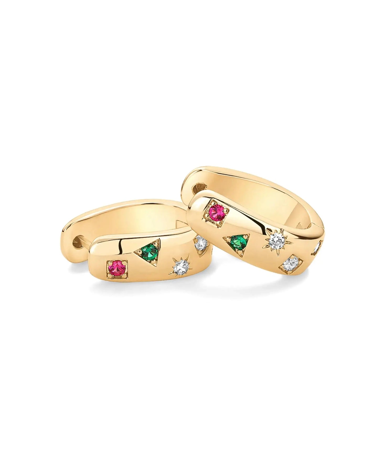 Boucles d'oreilles Vibration Dorée Bijoux Paradise