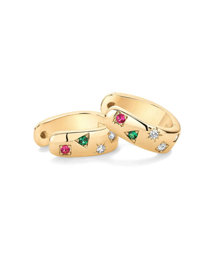Boucles d'oreilles Vibration Dorée Bijoux Paradise