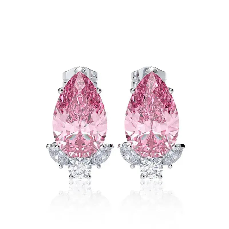 Boucles d'oreille Cristallin Rose Bijoux Paradise