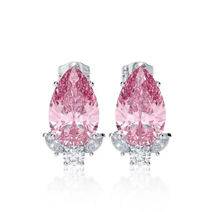Boucles d'oreille Cristallin Rose Bijoux Paradise