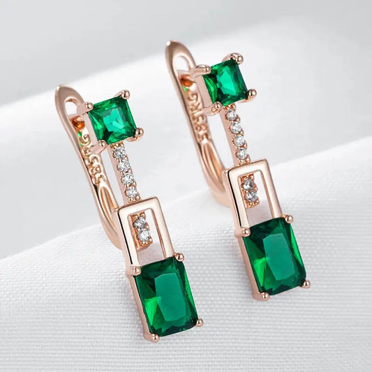 Boucles d'oreille Verte Jardin Caché Bijoux Paradise