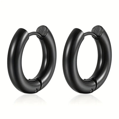 Boucles d'oreille Homme Anneau Halo Minimaliste Bijoux Paradise