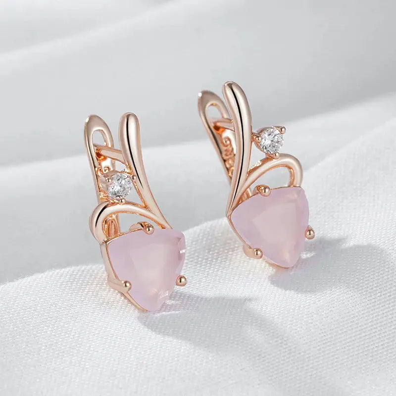 Boucles d'oreille Éclat Rosé Bijoux Paradise