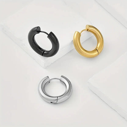 Boucles d'oreille Homme Anneau Halo Minimaliste Bijoux Paradise