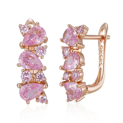 Boucles d'oreille Rose Pétale d’Amour Bijoux Paradise