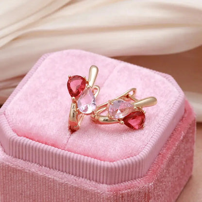 Boucles d'oreille Rose Douceur Pastel Bijoux Paradise