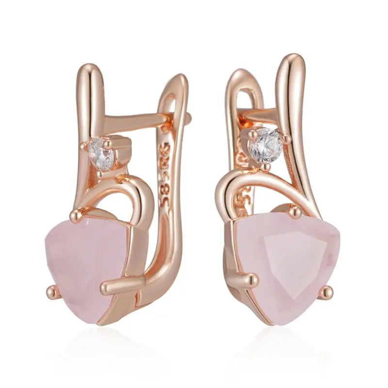 Boucles d'oreille Éclat Rosé Bijoux Paradise