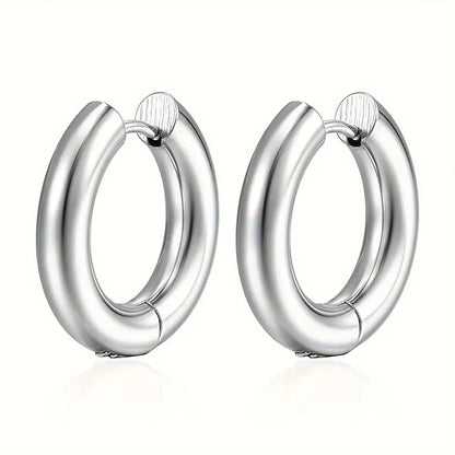 Boucles d'oreille Homme Anneau Halo Minimaliste Bijoux Paradise