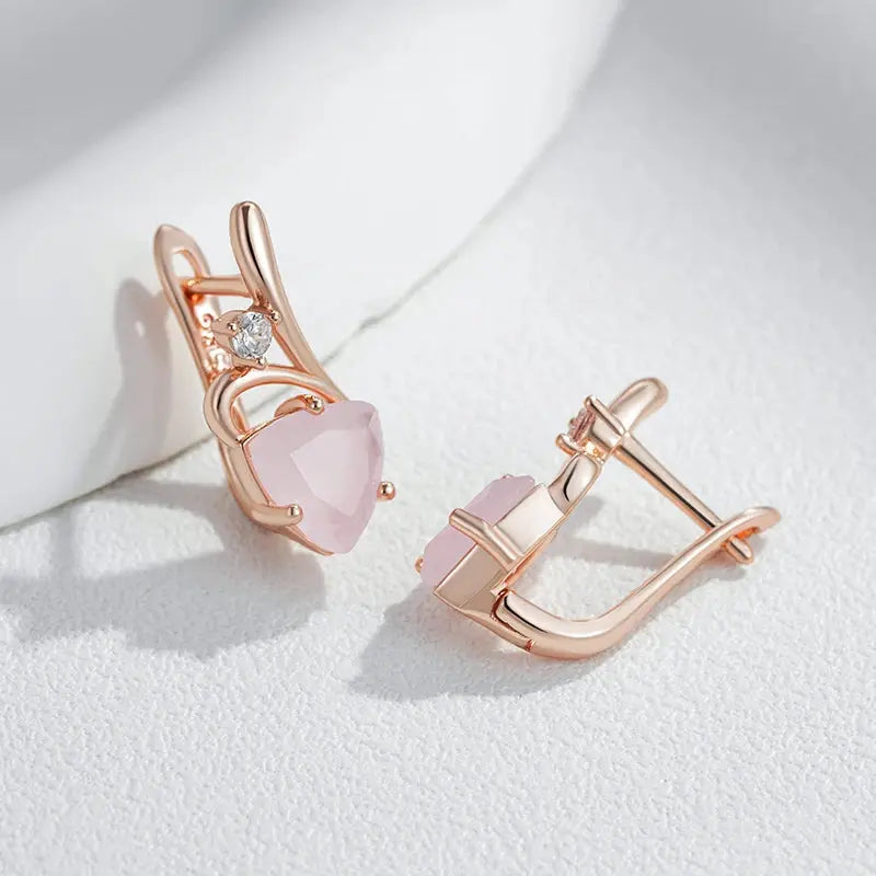 Boucles d'oreille Éclat Rosé Bijoux Paradise