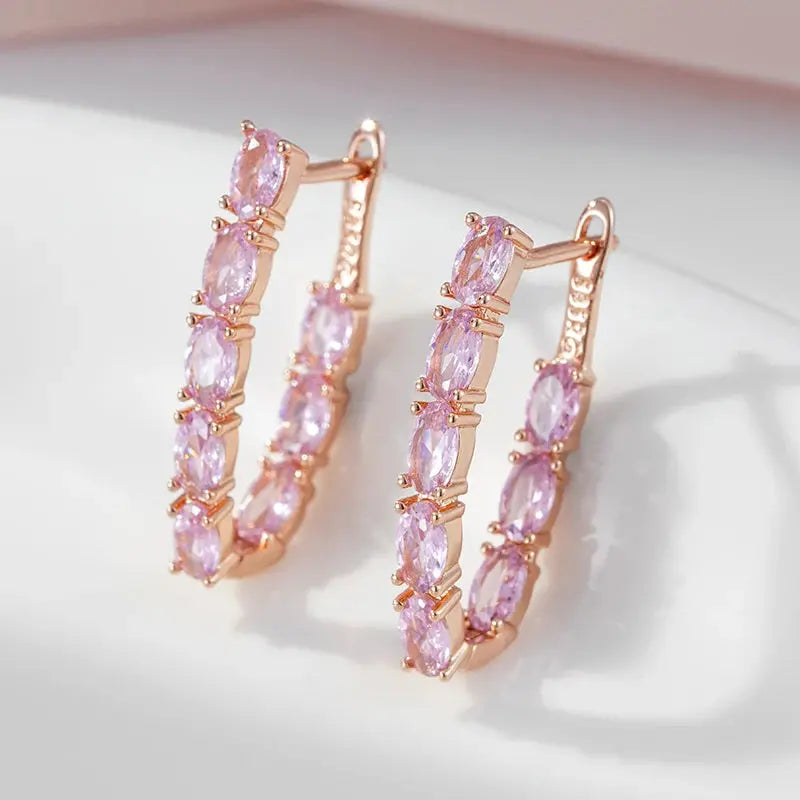 Boucles d'oreille Rose Antique Bijoux Paradise
