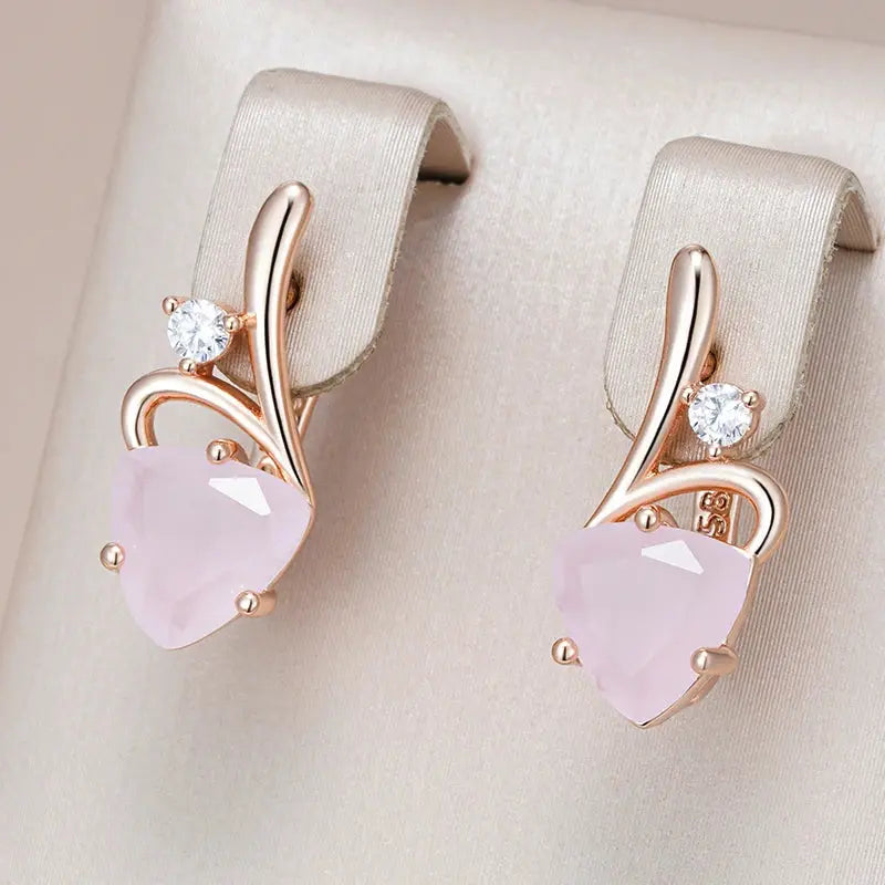 Boucles d'oreille Éclat Rosé Bijoux Paradise