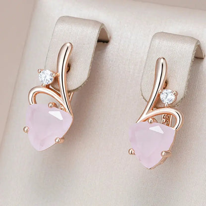 Boucles d'oreille Éclat Rosé Bijoux Paradise