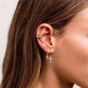 Boucles d'oreilles Bénédiction d’Or Bijoux Paradise