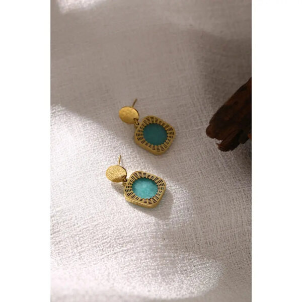 Boucles d'oreilles Carré Bohème Bijoux Paradise