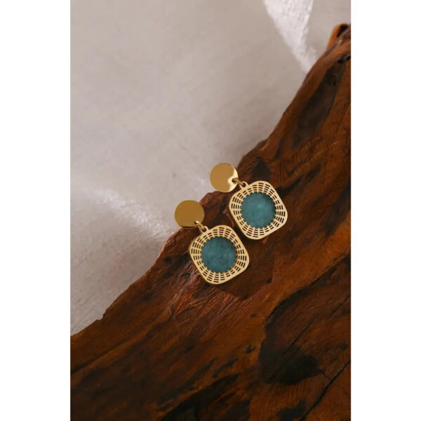 Boucles d'oreilles Carré Bohème Bijoux Paradise