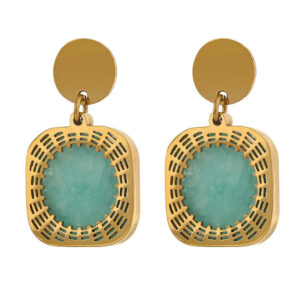 Boucles d'oreilles Carré Bohème Bijoux Paradise