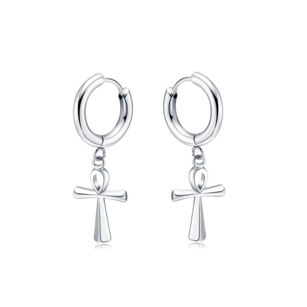 Boucles d'oreilles Croix Éternelle Bijoux Paradise