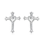 Boucles d'oreilles Croix d’Argent Bijoux Paradise