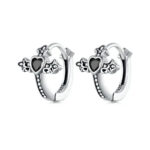 Boucles d'oreilles Croix de Minuit Bijoux Paradise