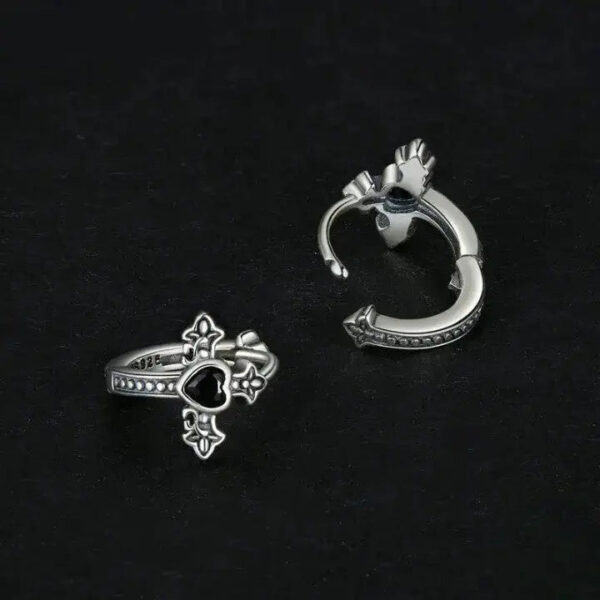 Boucles d'oreilles Croix de Minuit Bijoux Paradise