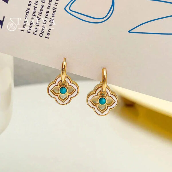 Boucles d'oreilles Fleur Impériale Bijoux Paradise