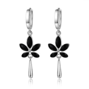 Boucles d'oreilles Fleur de Jais Bijoux Paradise