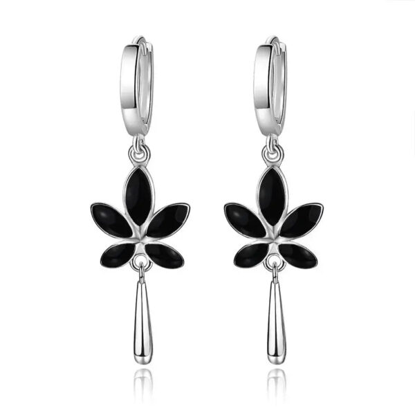Boucles d'oreilles Fleur de Jais Bijoux Paradise