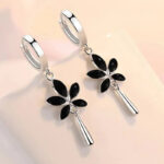 Boucles d'oreilles Fleur de Jais Bijoux Paradise