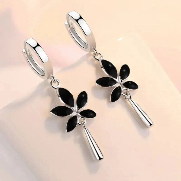 Boucles d'oreilles Fleur de Jais Bijoux Paradise