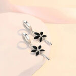 Boucles d'oreilles Fleur de Jais Bijoux Paradise