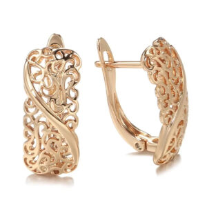 Boucles d'oreilles Ligne d’Or Bijoux Paradise