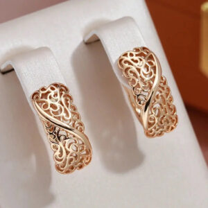 Boucles d'oreilles Ligne d’Or Bijoux Paradise