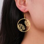 Boucles d'oreilles Lotus Brillant Bijoux Paradise
