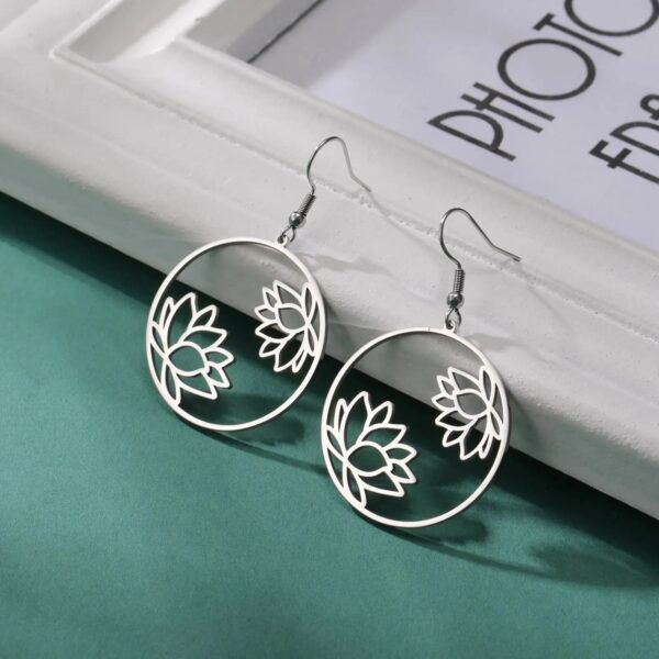 Boucles d'oreilles Lotus Brillant Bijoux Paradise