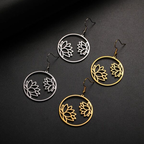 Boucles d'oreilles Lotus Brillant Bijoux Paradise