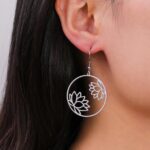 Boucles d'oreilles Lotus Brillant Bijoux Paradise