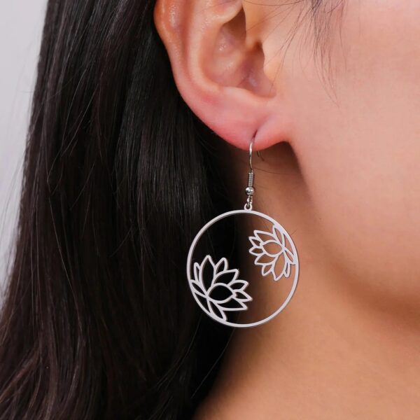 Boucles d'oreilles Lotus Brillant Bijoux Paradise