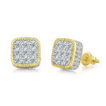 Boucles d'oreilles Lumière Cubique Bijoux Paradise