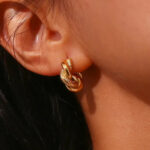 Boucles d'oreilles Or Enlacé Bijoux Paradise